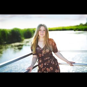 Purple Floral Wrap Dress